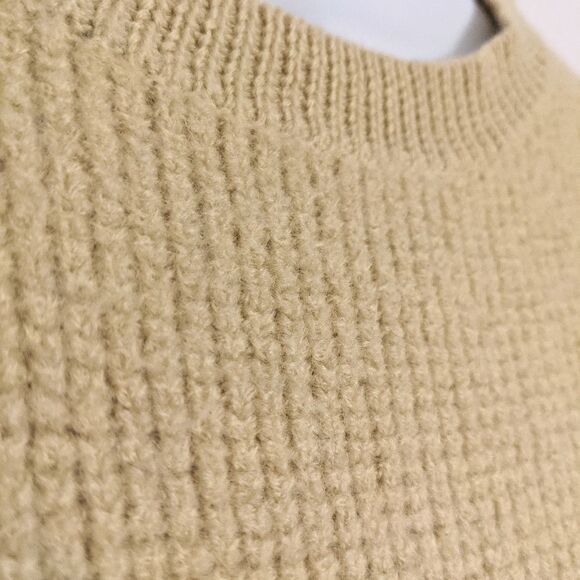 ARITZIA WILFRED Isabelli merino wool crewneck sweater in yellow Small @F - Picture 5 of 11